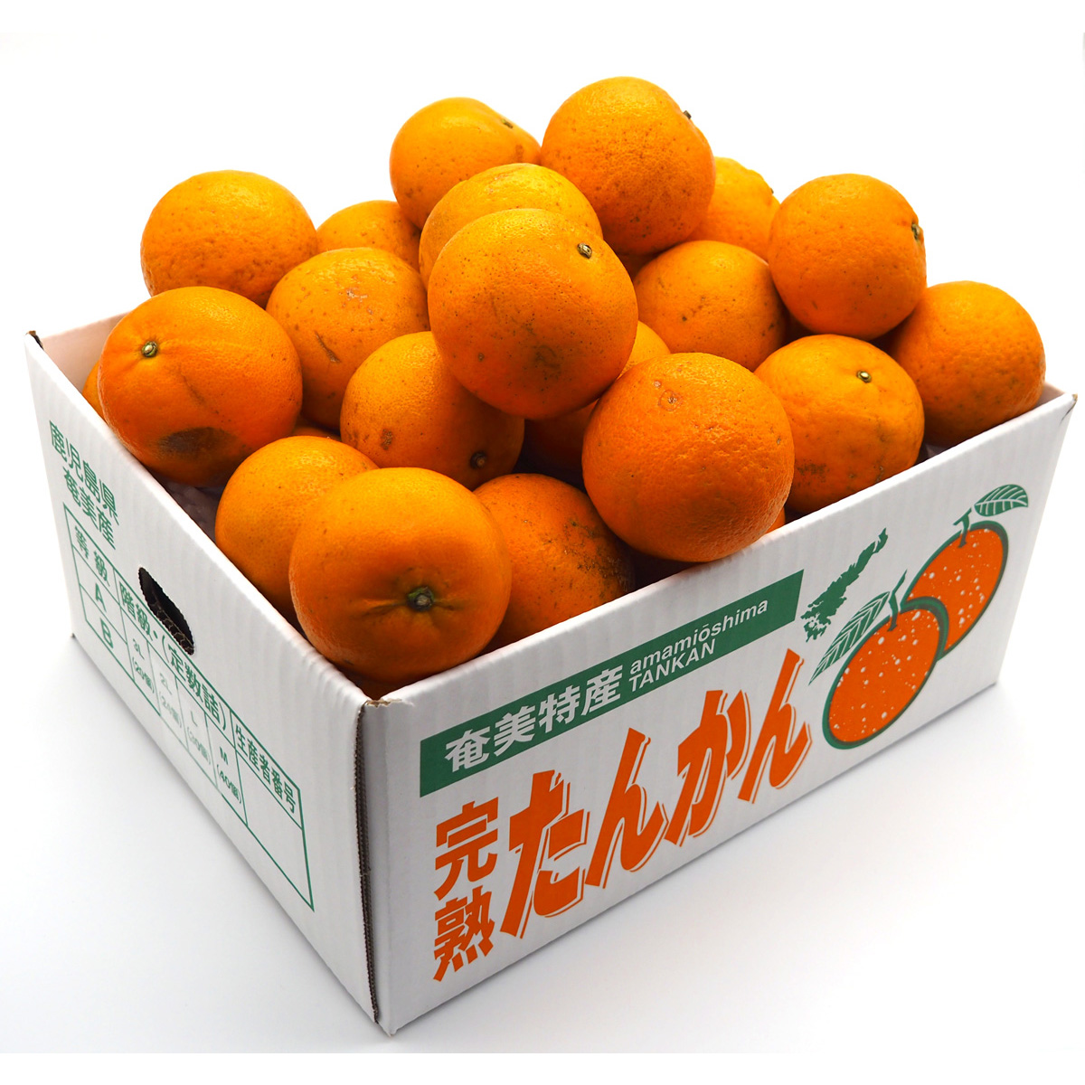 奄美完熟たんかん　優品　大玉（２Ｌ～３Ｌ）５kg箱詰
